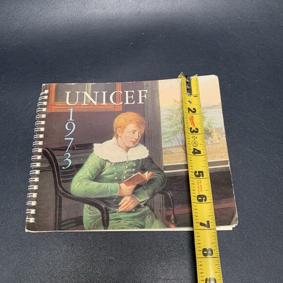 Vintage UNICEF 1973 Engagement Calendar Unmarked “The Child Through The Ages.” A - Picture 9 of 9